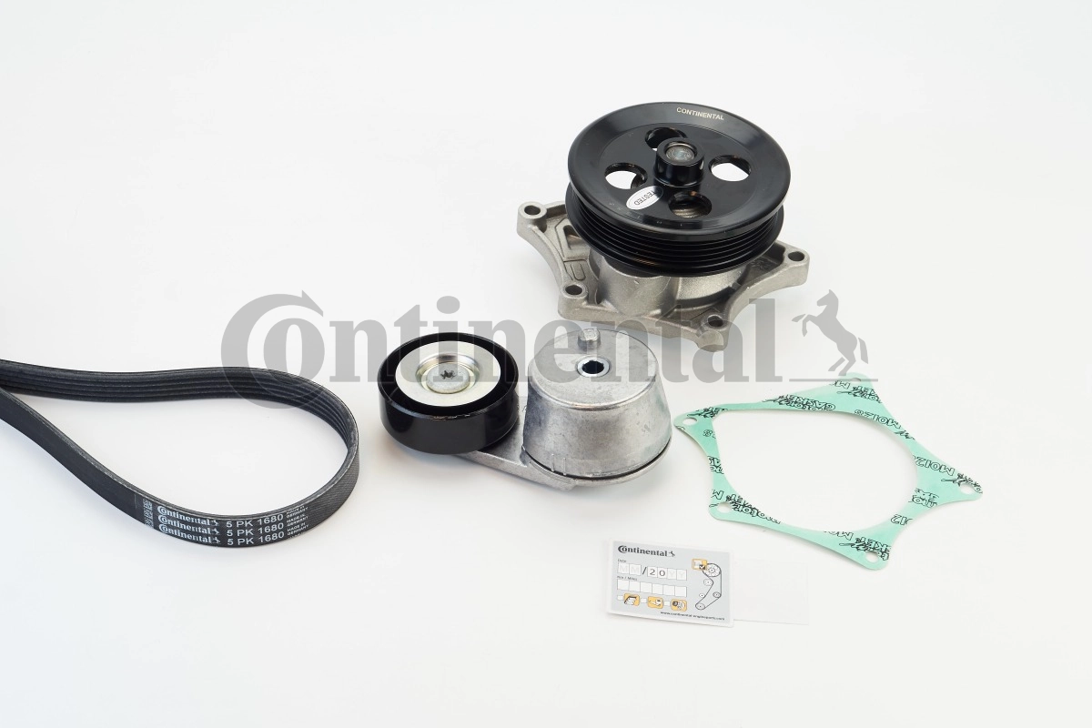 Water Pump + V-ribbed Belt Kit